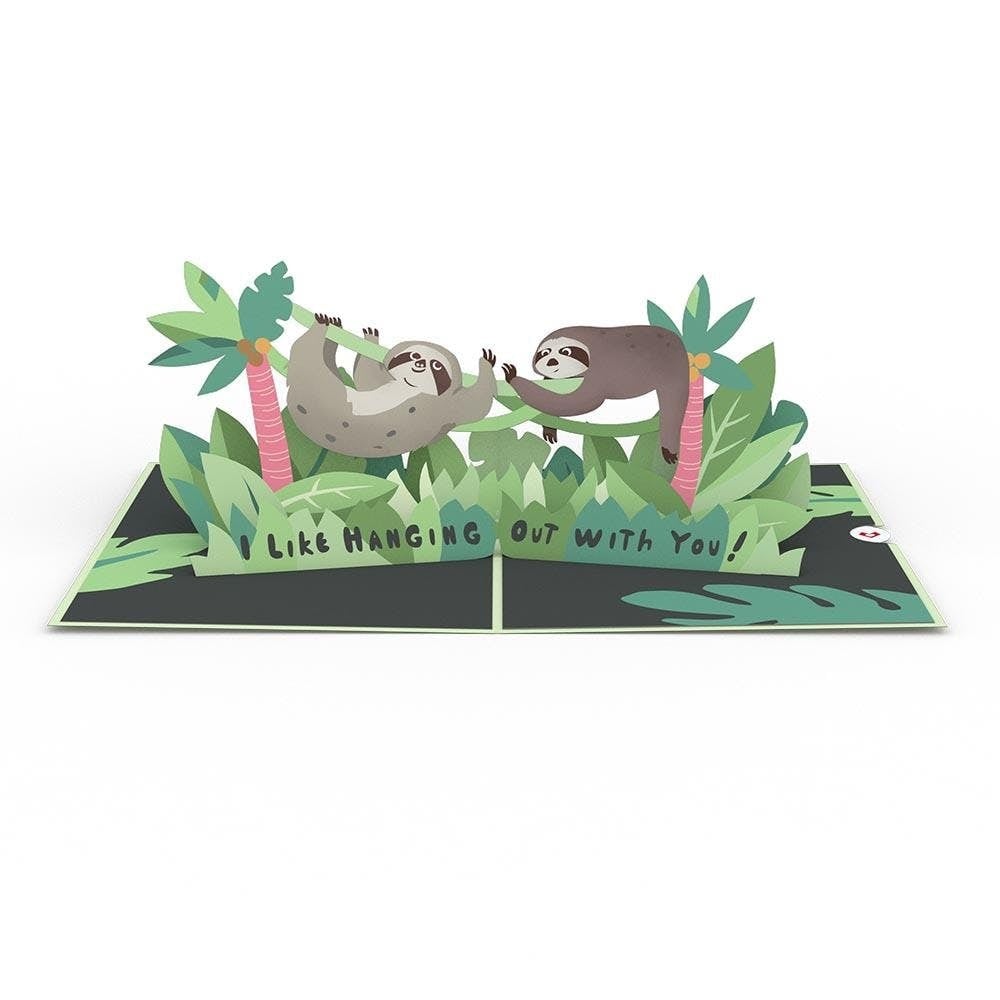 Friendship Sloth Lovepop card